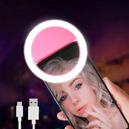 LED Neon Effect Selfie Ring Light