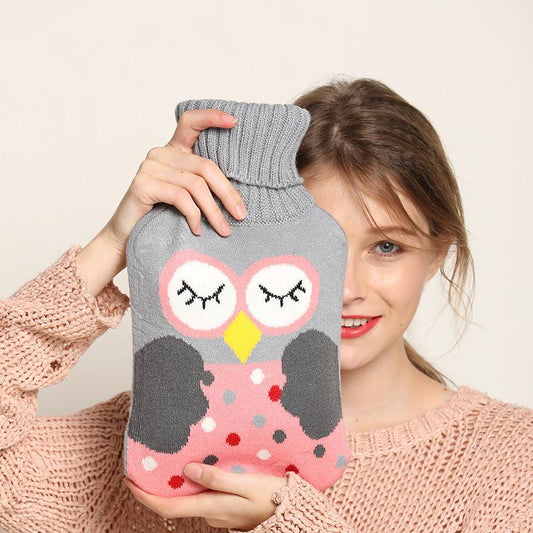 Owl hot water bottle