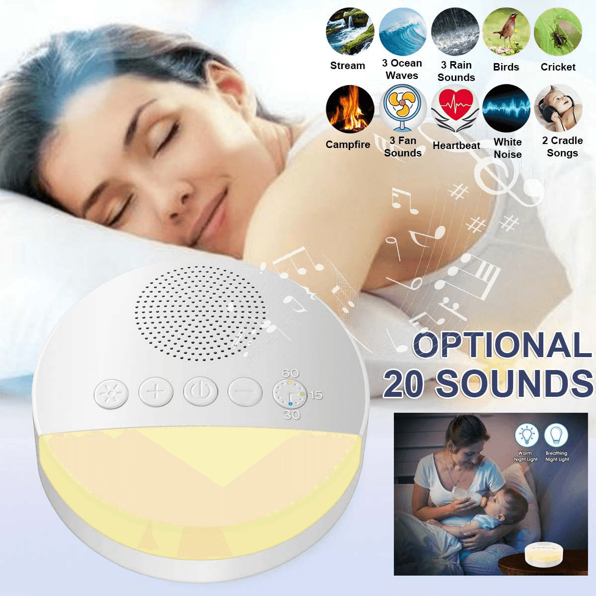 Relaxing Sound Speaker for Sleeping