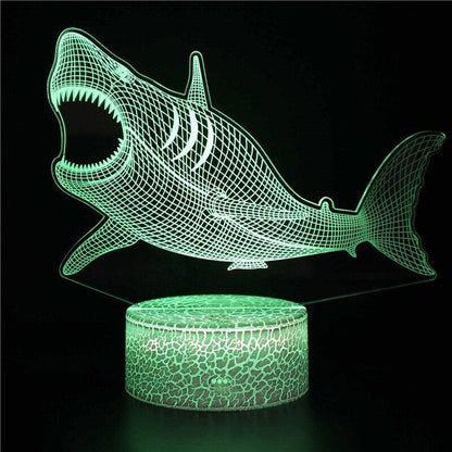 3D Shark Illusion Lamp