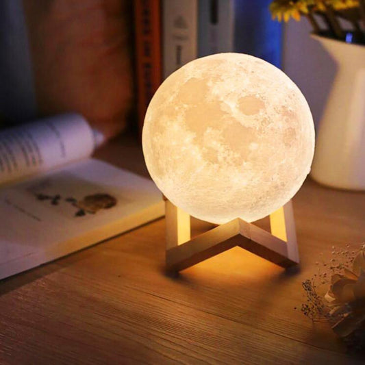 Contemporary moon lamp