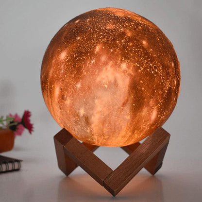 Contemporary moon lamp
