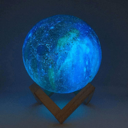 Contemporary moon lamp