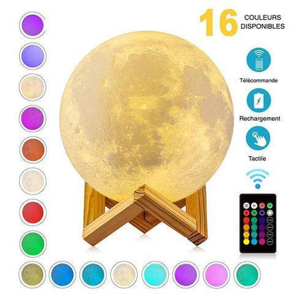 Contemporary moon lamp