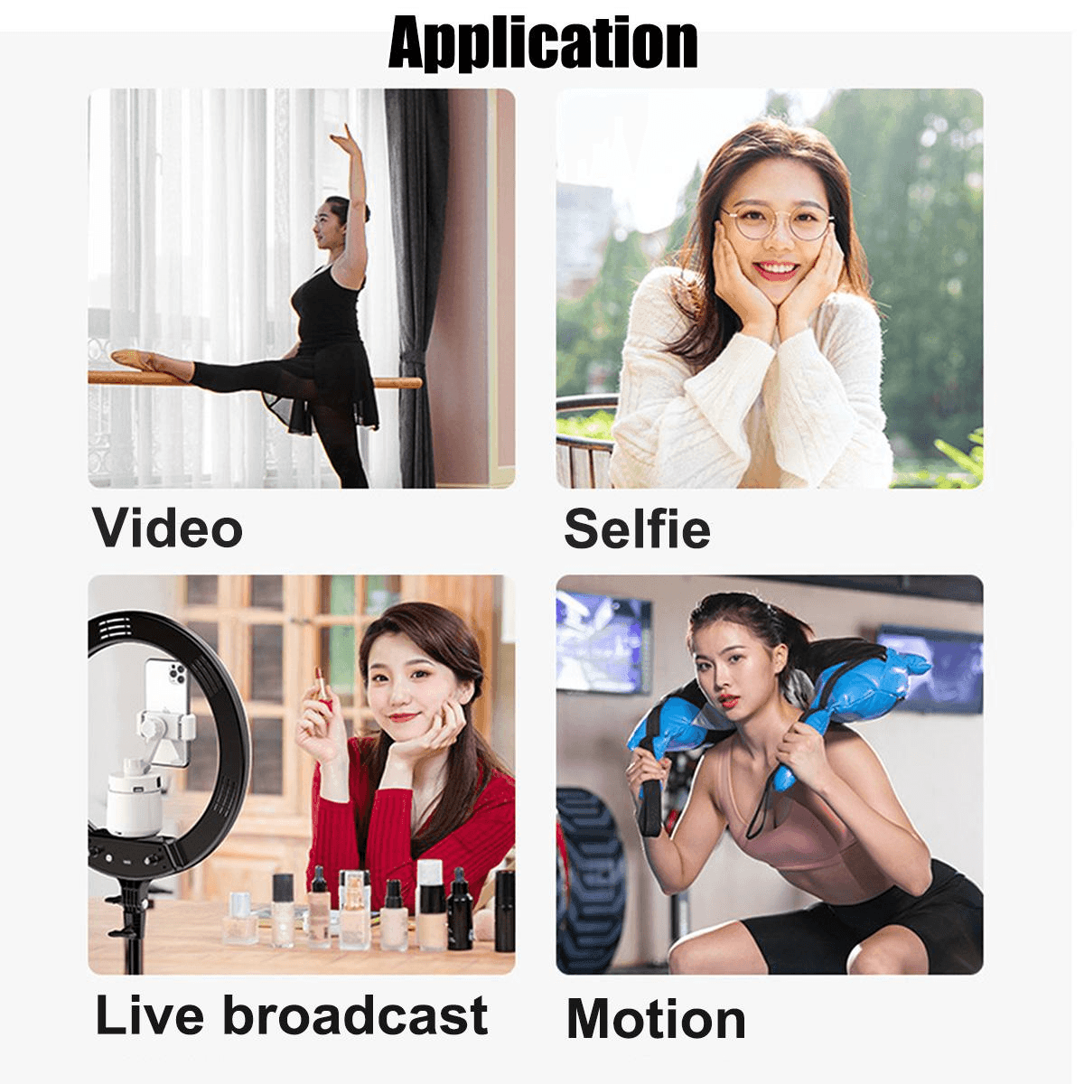 Auto-tracking smartphone holder